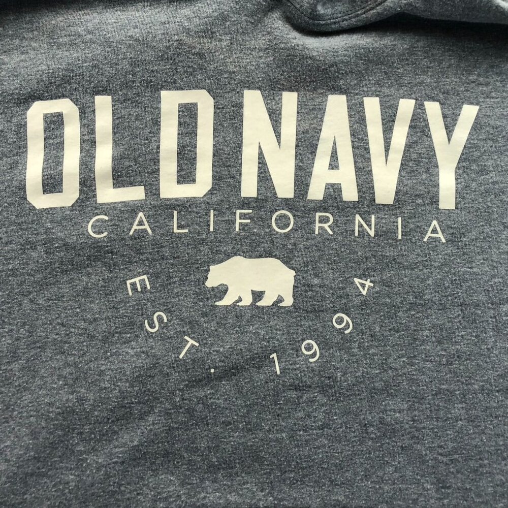 Old Navy Mens California Hoodie Sweatshirt Large Pullover Gray Classic Casual - Picture 4 of 10
